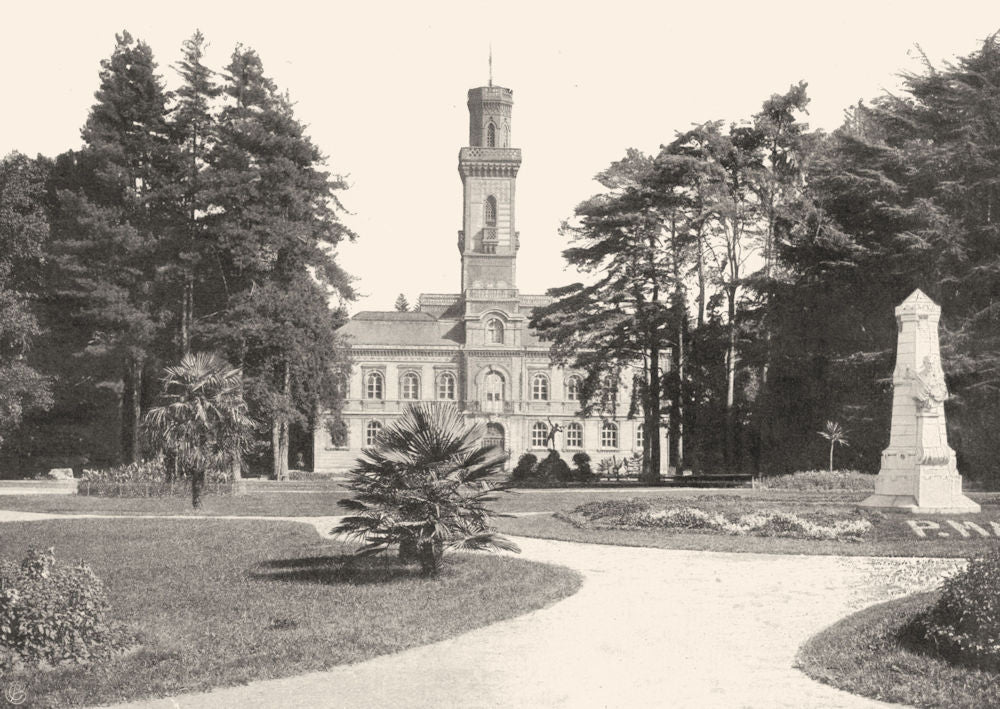 HAUTES-PYRÉNÉES. Tarbes- Le jardin Massey 1903 old antique print picture